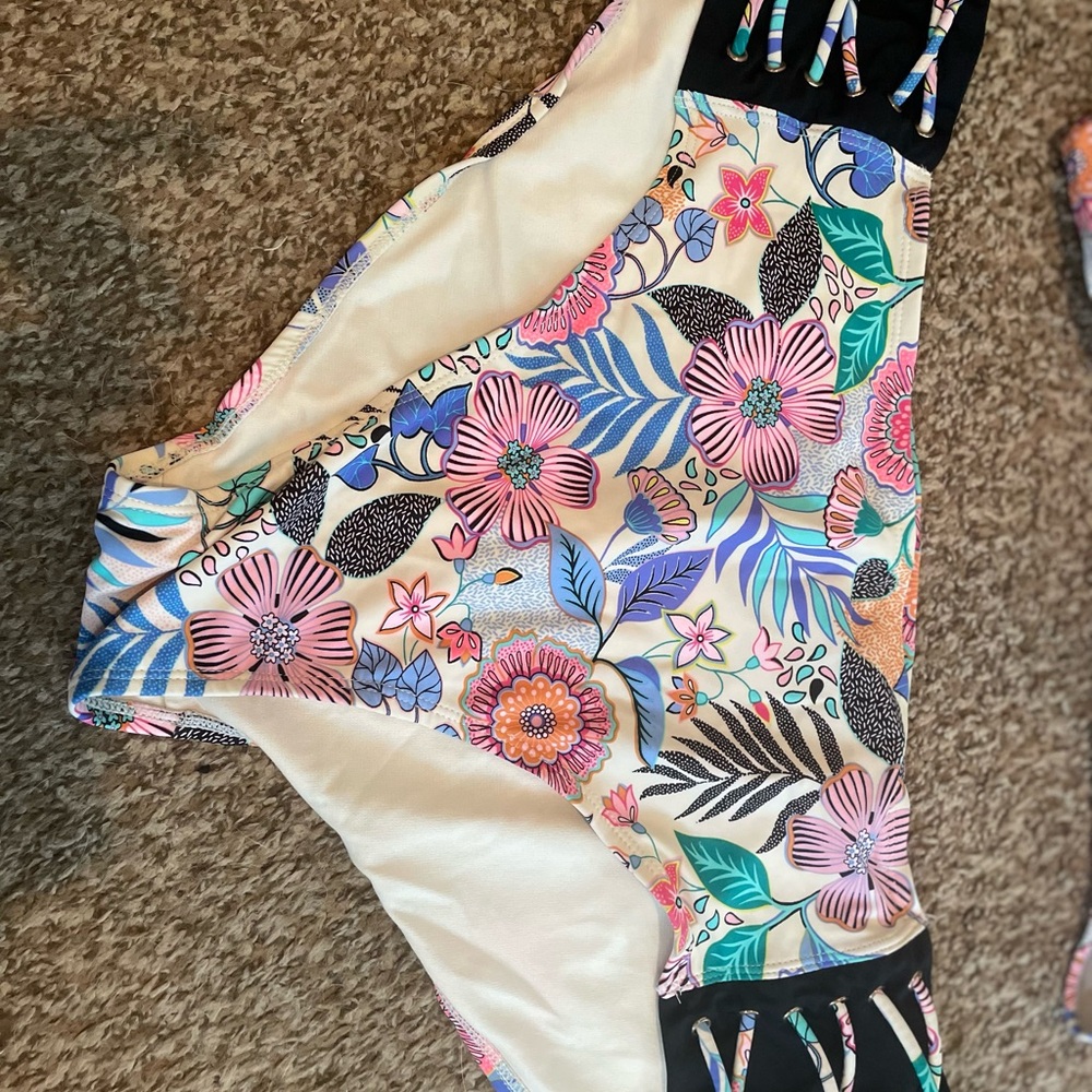 Time and Tru Colorful Bikini Bottom